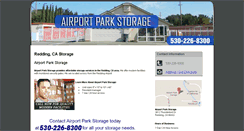 Desktop Screenshot of airportparkstorageredding.com